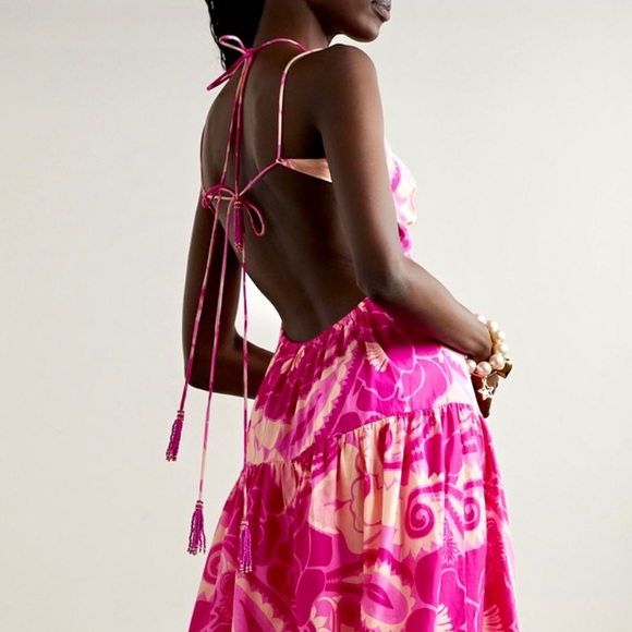 πΊπHPππΊ NWT Farm Rio Tropical Groove Maxi Dress - Picture 2 of 16